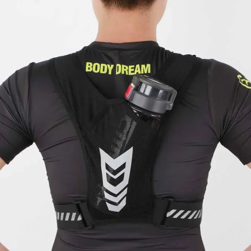 Sport Reflective Running Backpack Universal Lightweight Running Vest Mobile Phone Cards Bag for Jogging Fitness Male Femaleсумка